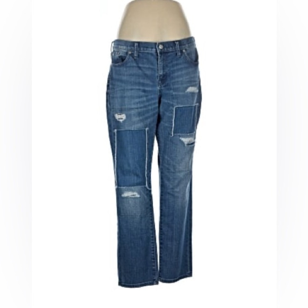 Madewell Slim Boyjean Patch Jeans Skinny Leg Size 26